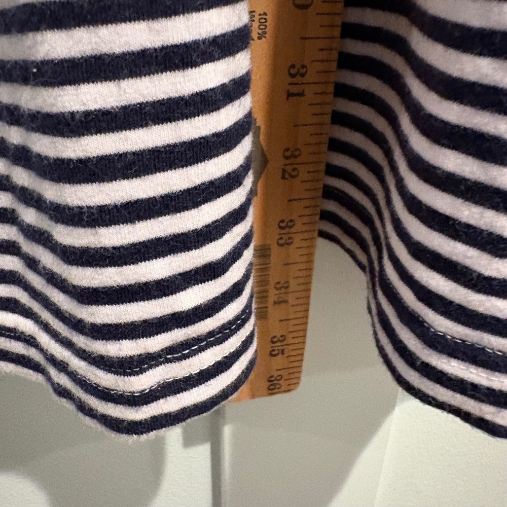 Sailor Sailor Dress By Just Madras Navy White Striped Ruffle Neck Sleeveless - Picture 8 of 11